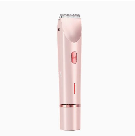 2 In 1 Hair Removal Epilator USB Rechargeable Trimmer Women Body Razor Face Leg Armpit Bikini Hand Pubic Shaver Hair Remover - Skin Glowing