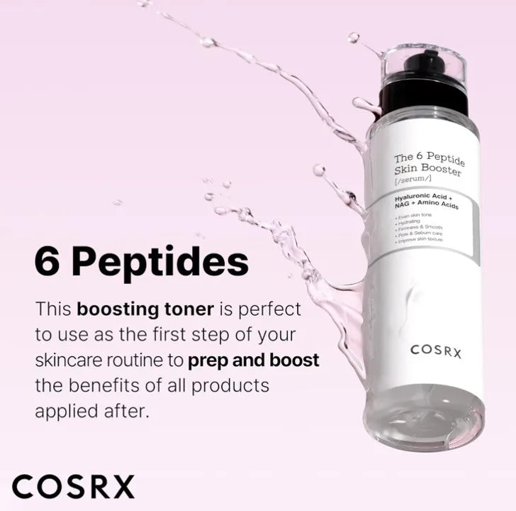 Korea Skincare COSRX 6X Peptide Collagen Booster Toner Serum Niacinamide Hyaluronic Acid Facial Essence for All Skin Types