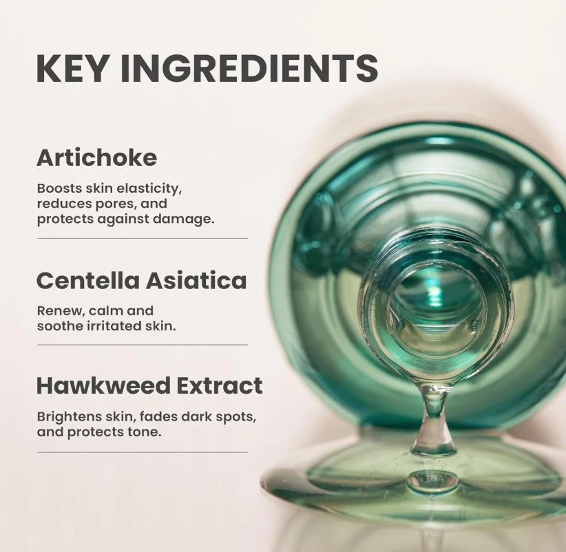 AXIS-Y Artichoke Intensive Skin Barrier Ampoule 30ml - Hydrating & Soothing Serum with Centella Asiatica, Vegan Korean Skin Care