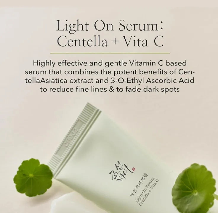 Korean Skincare Lightweight Serum - Vitamin C & Centella Pigmentation Correcting Serum Hydrating Ampoule Moisturizes Skin