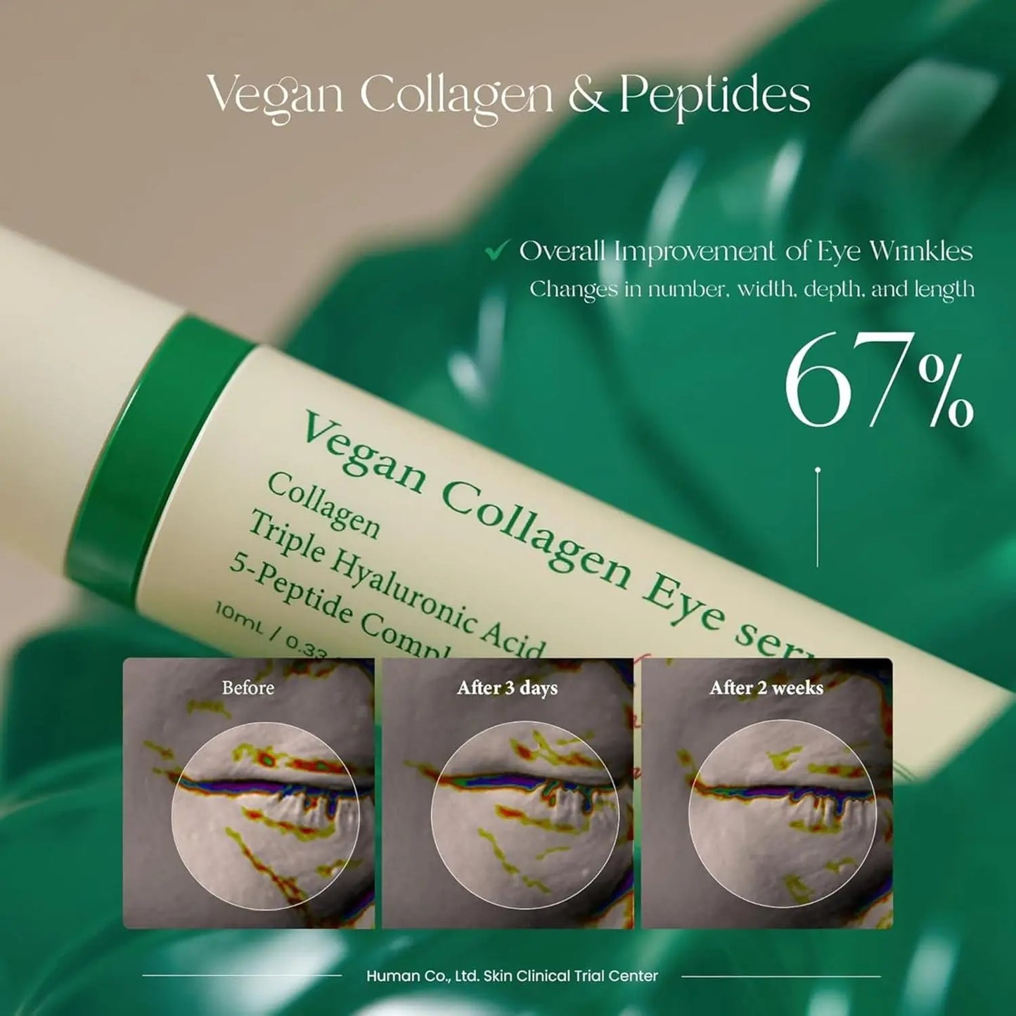 AXIS-Y Vegan Collagen Eye Serum 10ml Korean Skin Care Eye Serum Vegan Under Eye Serum Essence Vegan