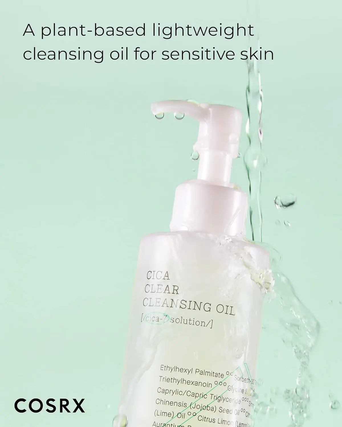 COSRX Pure Fit Cica Cleansing Oil 200ml Korean Skin Carer Facial Cleanser - Skin Glowing