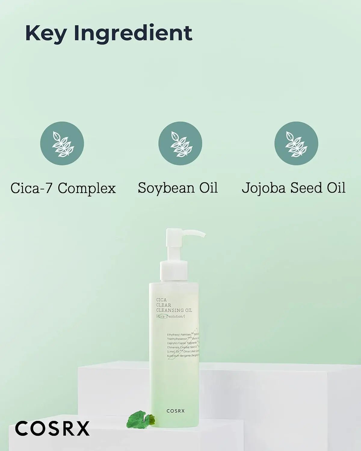 COSRX Pure Fit Cica Cleansing Oil 200ml Korean Skin Carer Facial Cleanser - Skin Glowing
