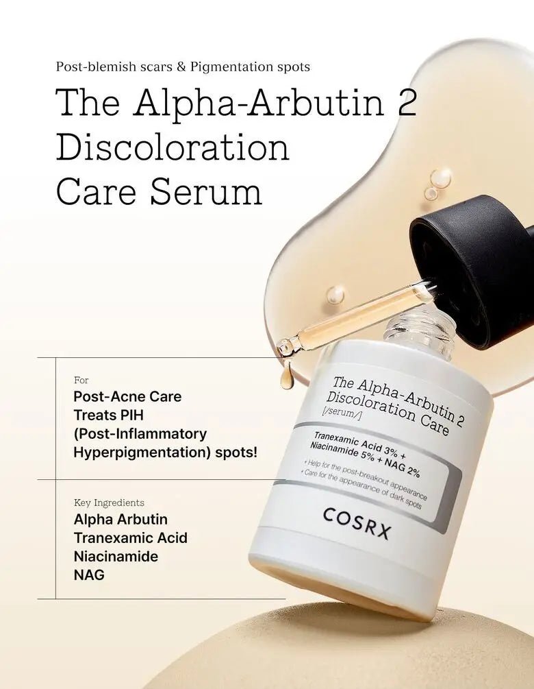 Cosrx The Alpha Arbutin 2 Discoloration Care Serum 50ml Korean Skin Care Serum Niacinamide Pigmentation - Skin Glowing