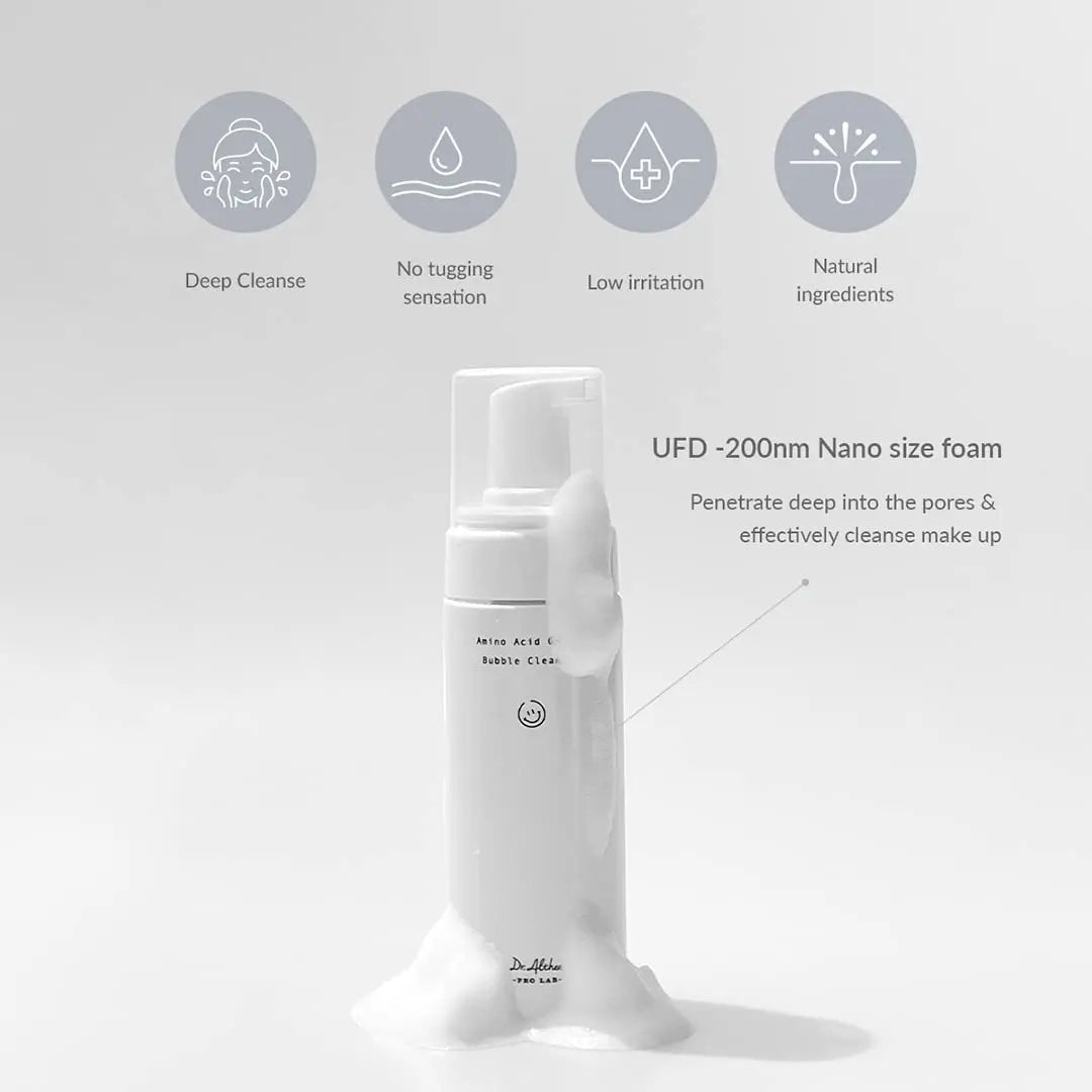 Dr.Althea Amino Acid Gentle Bubble Cleanser 140ml Korean Skin Care Cleanser Deep Cleansing Foam Vegan - Skin Glowing