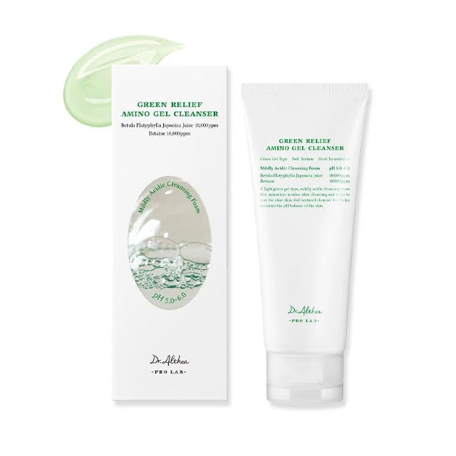 Dr.Althea Green Relief Amino Gel Cleanser 100ml Korean Skin Care Cleanser Private Label Deep Cleansing Foam Makeup Remover - Skin Glowing