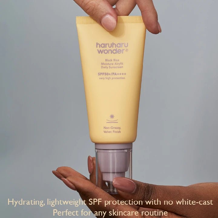 Korean Wholesale Haruharu Wonder Black Rice Moisture Airyfit Daily Sunscreen 50ml Korea Skin Care UV protection - Skin Glowing