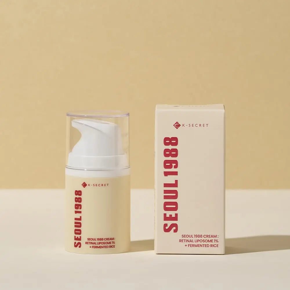 KSECRET SEOUL 1988 Cream : Retinal Liposome 1% + Fermented Rice 50ml Korean Skin Care Cream Private Label - Skin Glowing