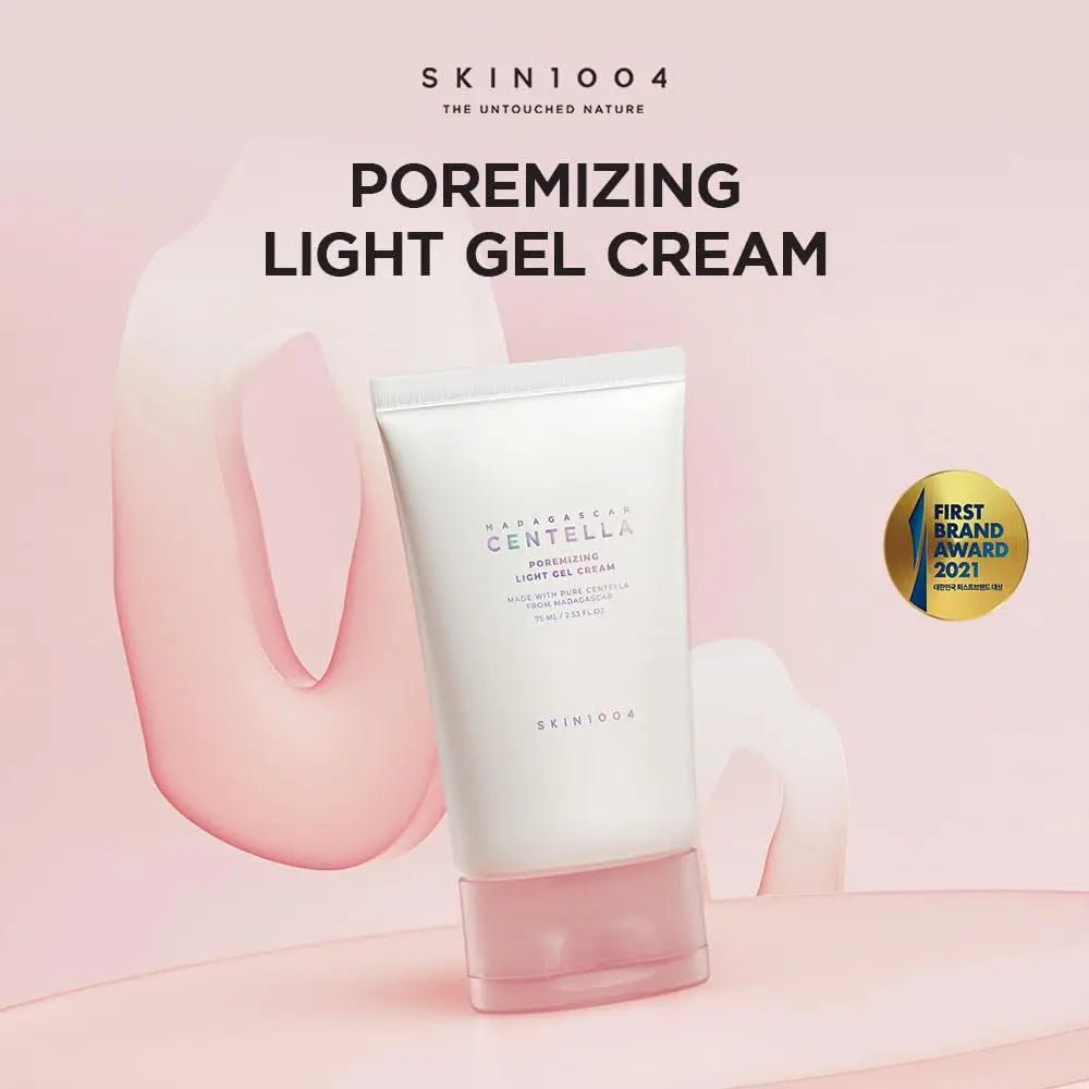 SKIN1004 Madagascar Centella Poremizing Light Gel Cream 75ml Korean Skin Care Cream Pink Cream Pore Care - Skin Glowing