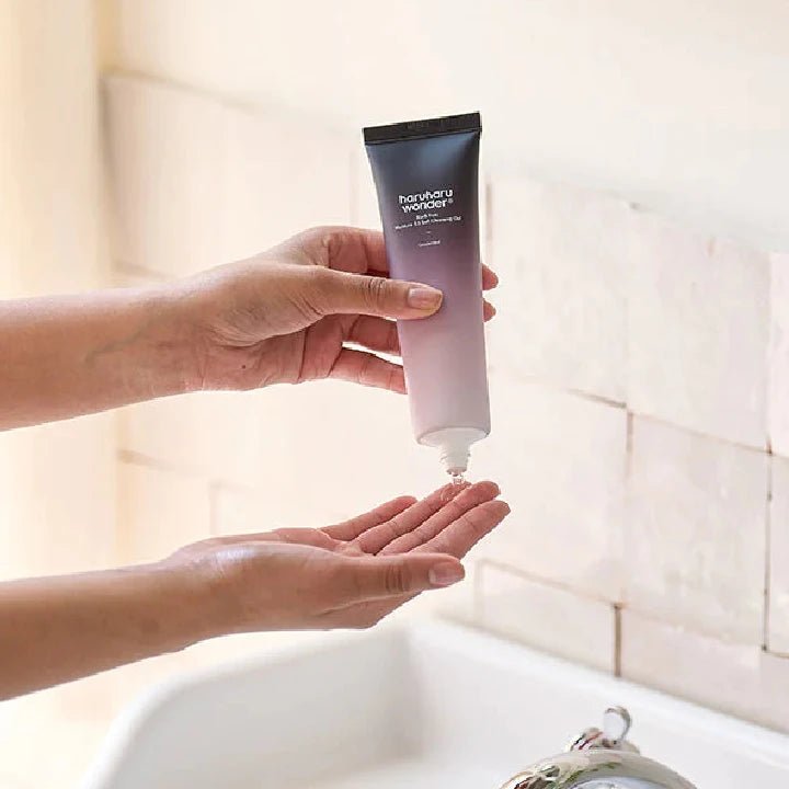 Wholesale Haruharu Wonder Black Rice Moisture 5.5 Soft Cleansing Gel 100ml Fermented Black Rice Face Wash Foam Cleanser - Skin Glowing