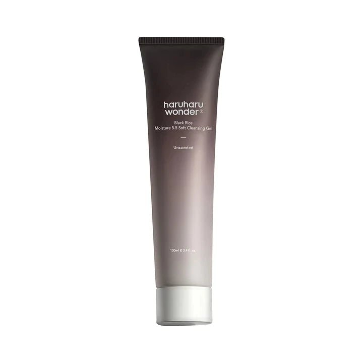 Wholesale Haruharu Wonder Black Rice Moisture 5.5 Soft Cleansing Gel 100ml Fermented Black Rice Face Wash Foam Cleanser - Skin Glowing