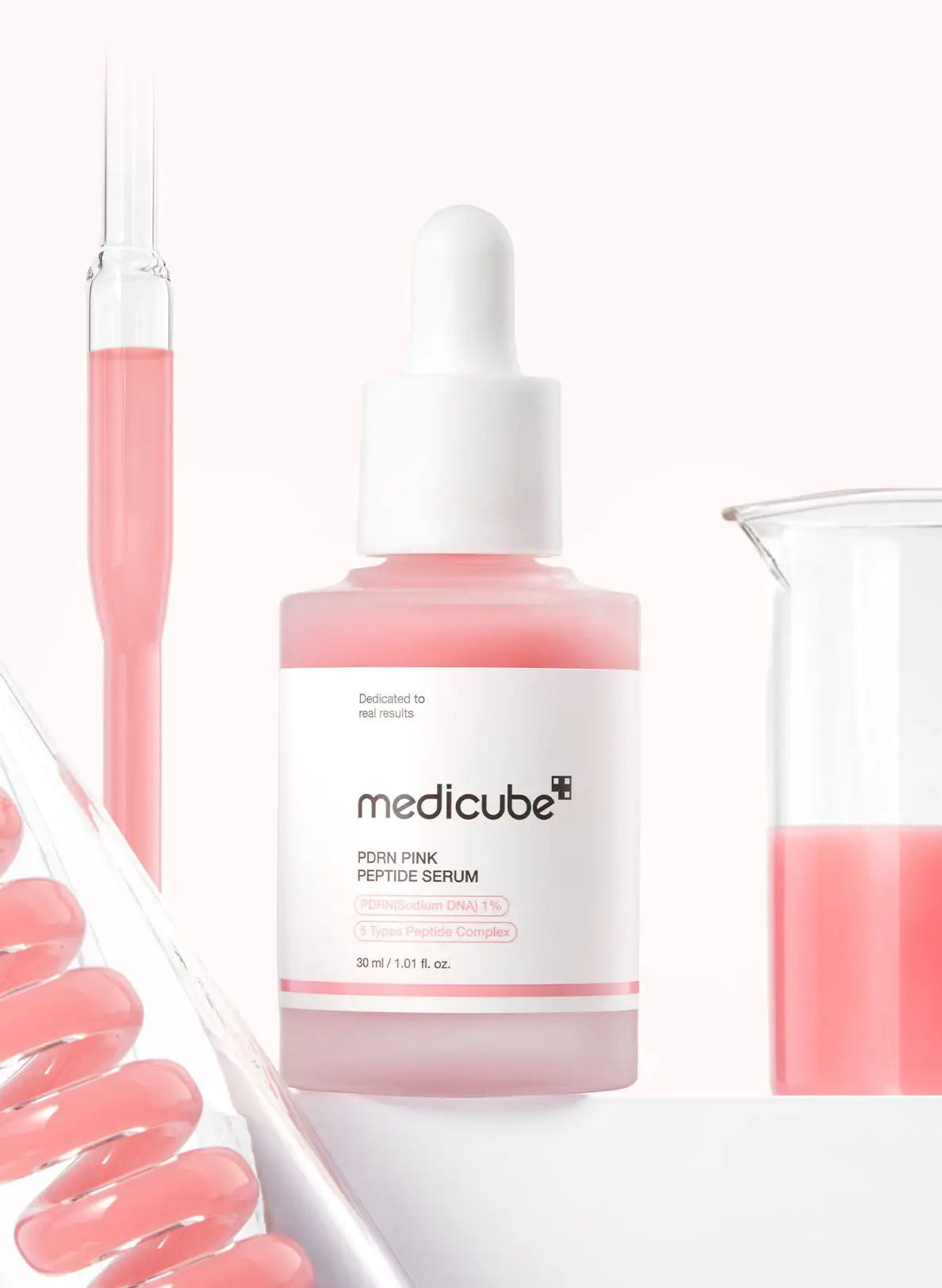 Medicube PDRN PINK PEPTIDE SERUM 30ml Korean Skin Care Serum Private Label Pdrn Serum Ampoule
