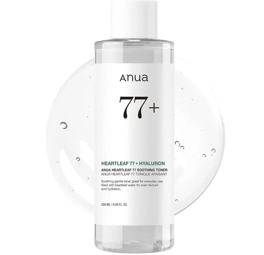 Korea Anua Heartleaf 77 Soothing Toner pH 5.5 Trouble Care Calming Skin Refreshing Hydrating Purifying Cruelty Free Vegan 