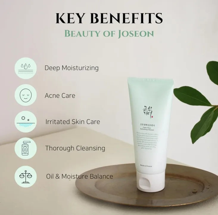 Korea Skincare Green Plum Refreshing Cleanser Gel Type Deep Pore Cleansing Acne Face Wash Blackhead Remover