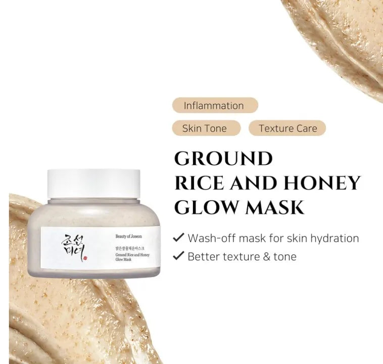 Korea Skincare Beauty of Joseon Ground Rice and Honey Glow Mask Pore Sebum Care for Dry Sensitive Skin