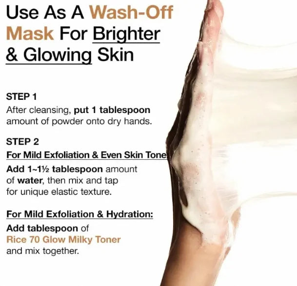 ANUA Rice Enzyme Brightening Cleansing Powder - Gentle Facial Wash for Radiant Skin, Korean Exfoliating Rice Mask with Ceramide