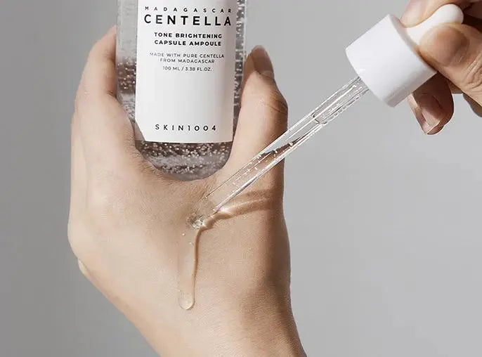 أمبولة SKIN1004 Madagascar Centella Tone لتفتيح البشرة، 100 مل، خلاصة مصل العناية بالبشرة الكورية 