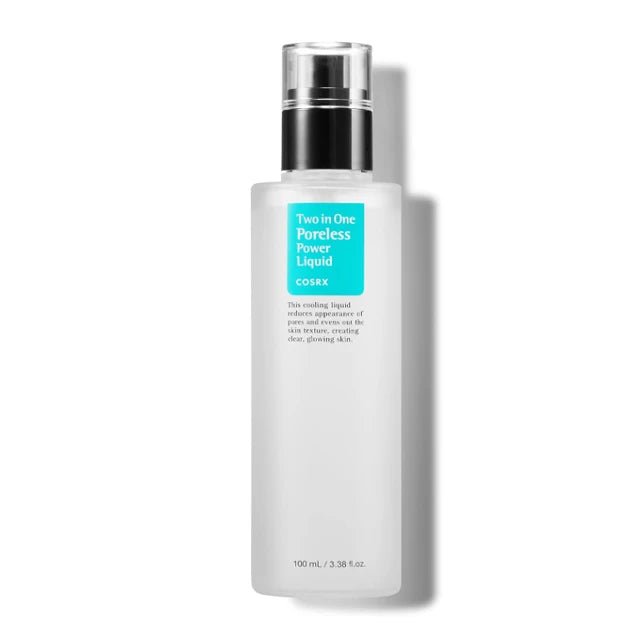 COSRX Two in One Poreless Power 100mL Tightening Pores BHA Toner 3.38 Fl.oz Liquid Korean Skincare - Skin Glowing