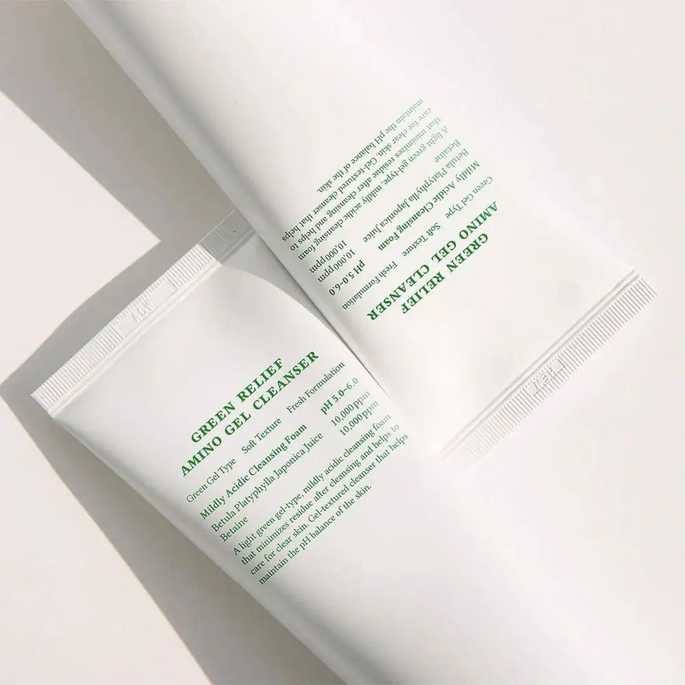 Dr.Althea Green Relief Amino Gel Cleanser 100ml Korean Skin Care Cleanser Private Label Deep Cleansing Foam Makeup Remover - Skin Glowing