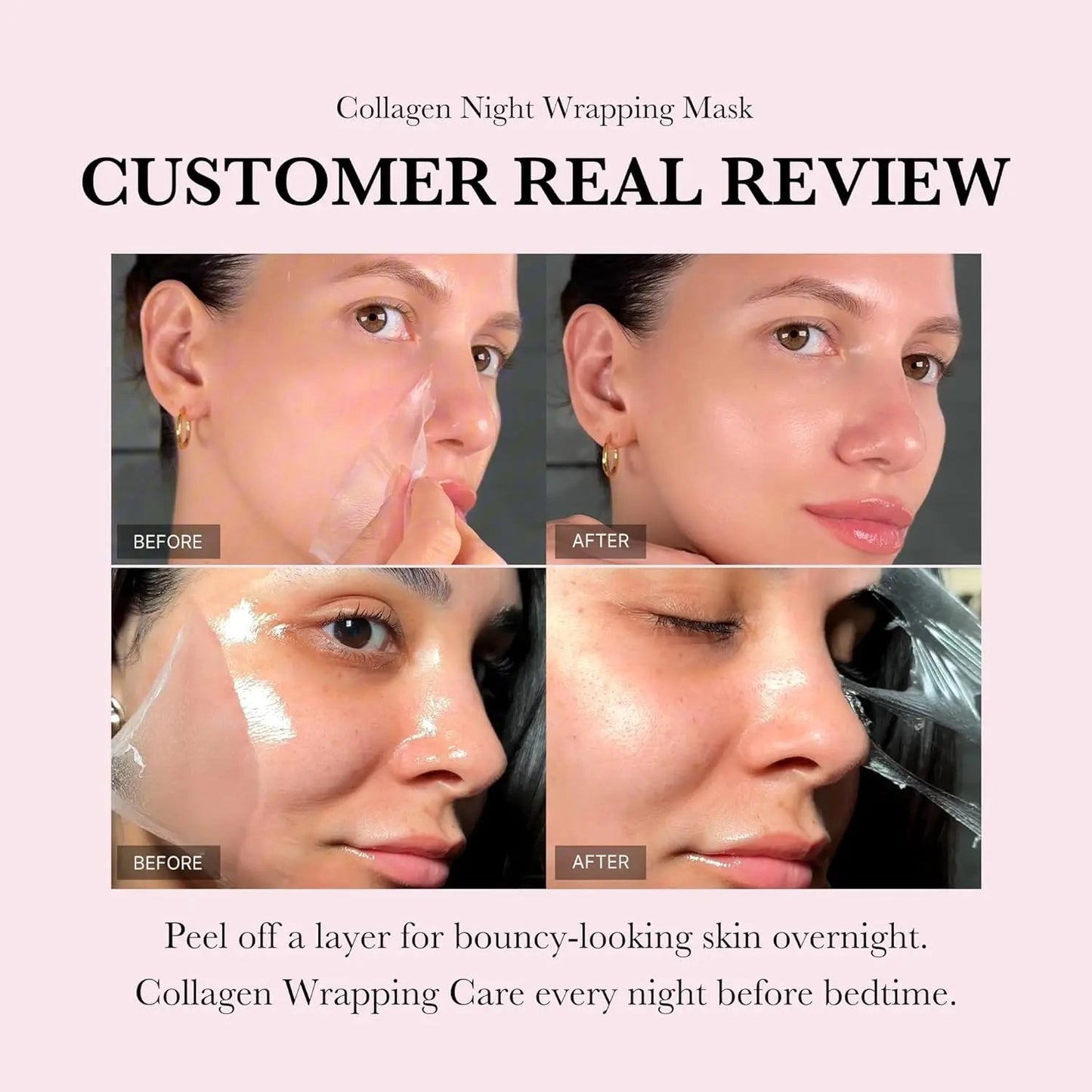 Medicube Collagen Night Wrapping Peel Off Facial Mask 75ml Korean Skin Care Peel off Masked Face Private Label Face Mask - Skin Glowing