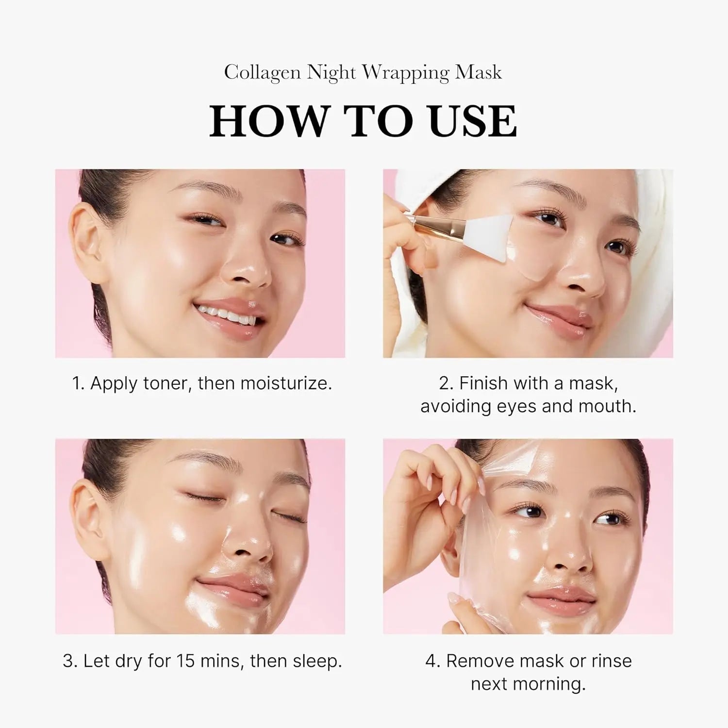 Medicube Collagen Night Wrapping Peel Off Facial Mask 75ml Korean Skin Care Peel off Masked Face Private Label Face Mask - Skin Glowing