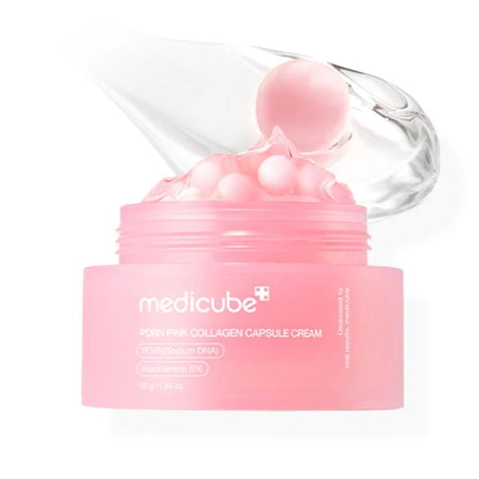 Medicube PDRN Pink Collagen Capsule Cream 55g Korean Skin Care Face Moisturizer Cream Private Label Salmon DNA PDRN - Skin Glowing