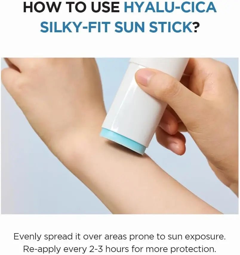 SKIN1004 Madagascar Centella Hyalu Cica Silky - Fit Sun Stick 7g Korean Skin Care Sunscreen SPF 50 - Skin Glowing