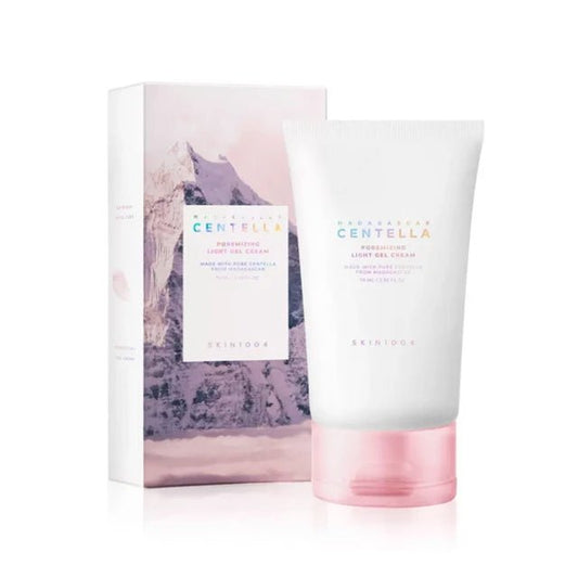 SKIN1004 Madagascar Centella Poremizing Light Gel Cream 75ml Korean Skin Care Cream Pink Cream Pore Care - Skin Glowing