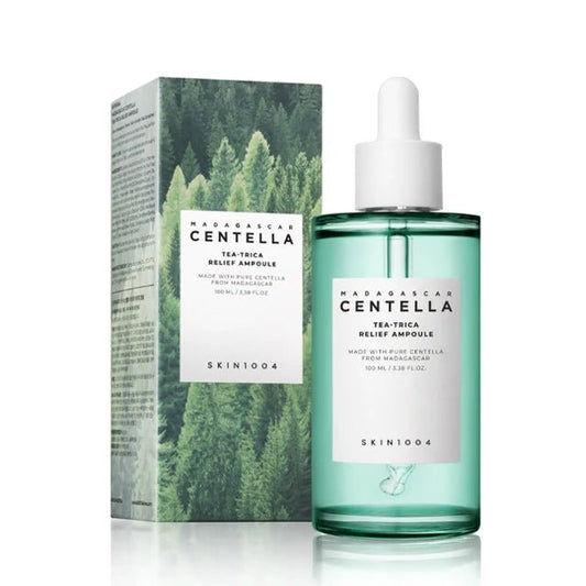 SKIN1004 Madagascar Centella Tea Trica Relief Ampoule 100ml Korean Skin Care Centella Ampoule Serum Essence - Skin Glowing