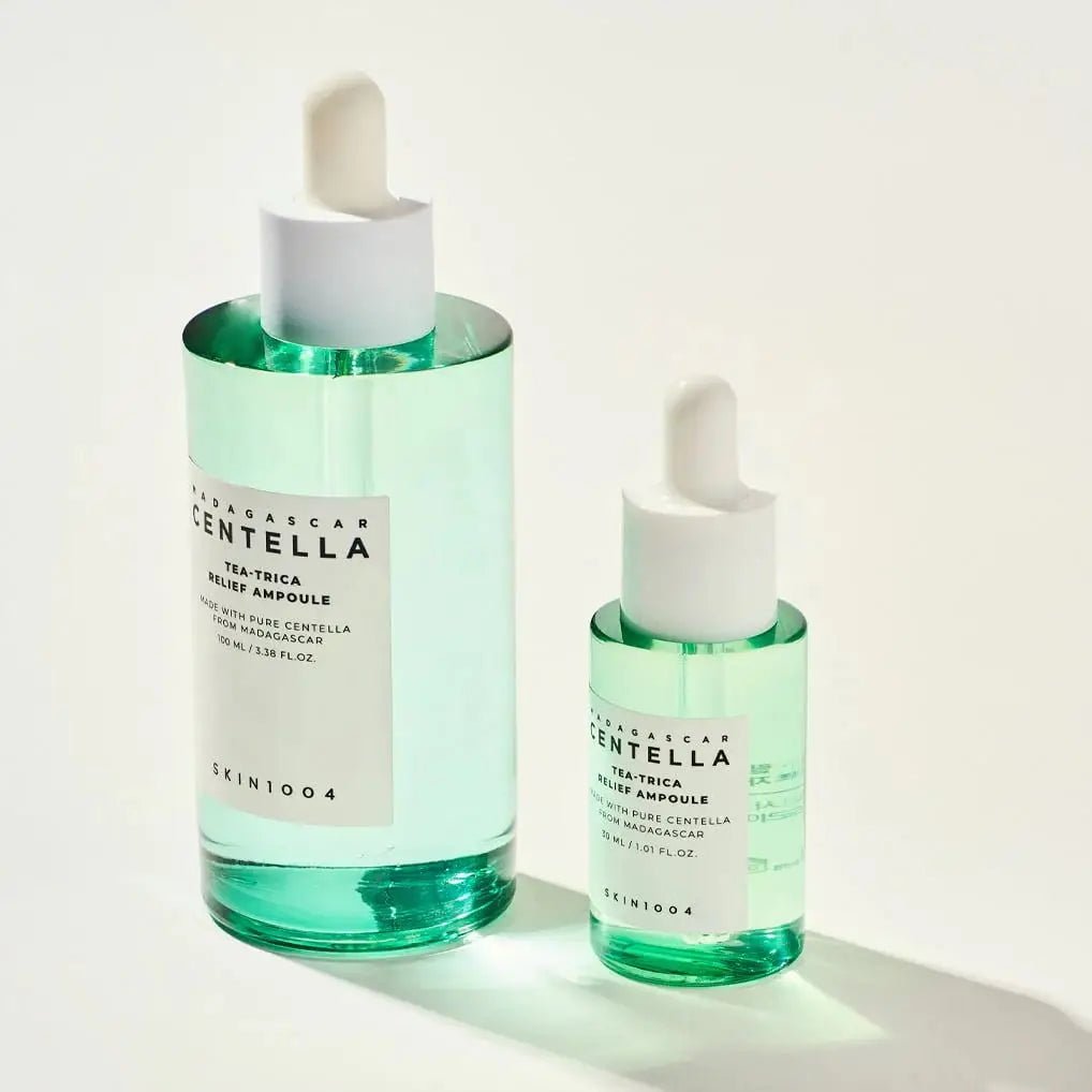SKIN1004 Madagascar Centella Tea Trica Relief Ampoule 100ml Korean Skin Care Centella Ampoule Serum Essence - Skin Glowing