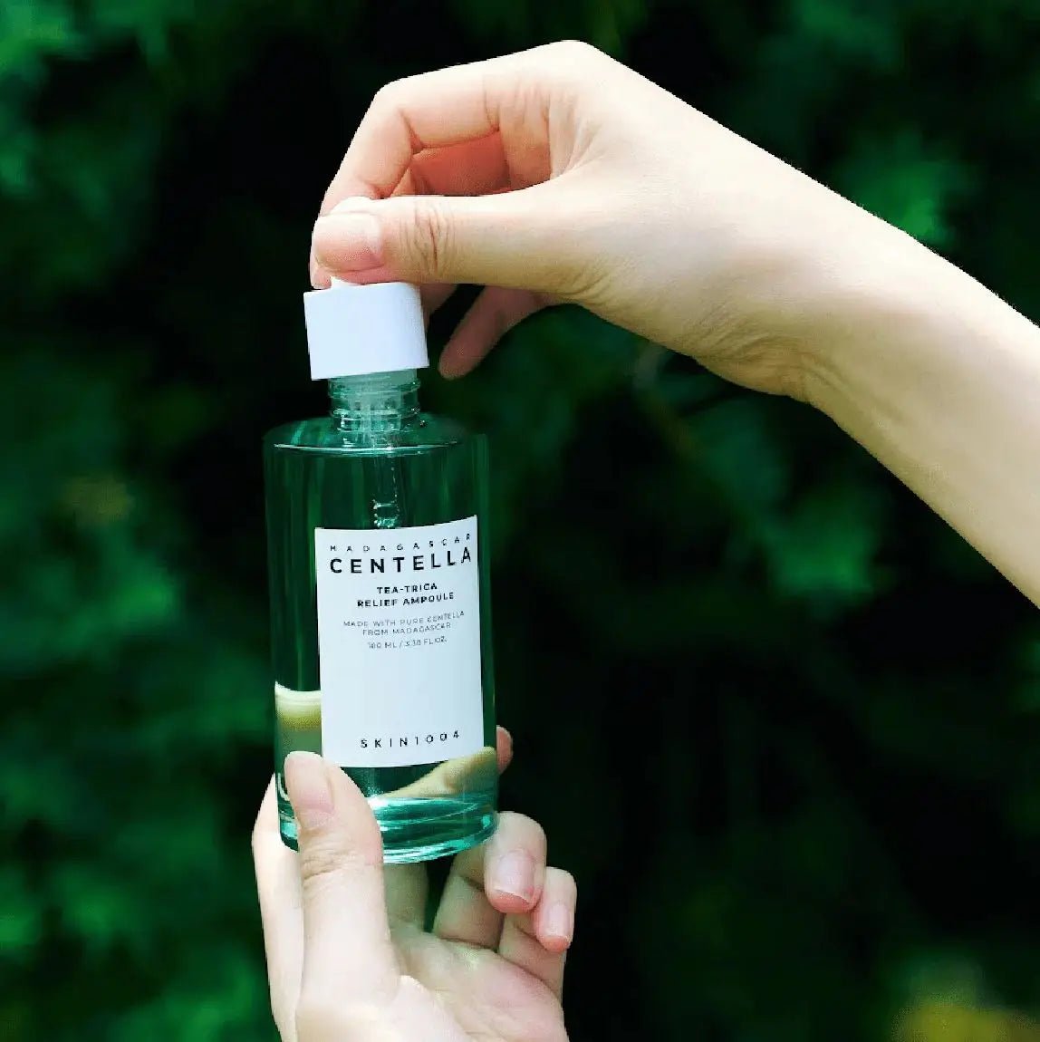 SKIN1004 Madagascar Centella Tea Trica Relief Ampoule 100ml Korean Skin Care Centella Ampoule Serum Essence - Skin Glowing