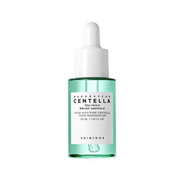 SKIN1004 Madagascar Centella Tea Trica Relief Ampoule 30ml Korean Skin Care Centella Ampoule Serum Essence - Skin Glowing