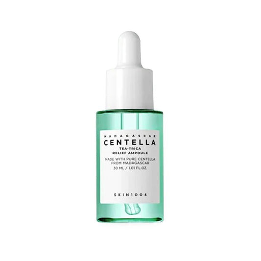 SKIN1004 Madagascar Centella Tea Trica Relief Ampoule 30ml Korean Skin Care Centella Ampoule Serum Essence - Skin Glowing